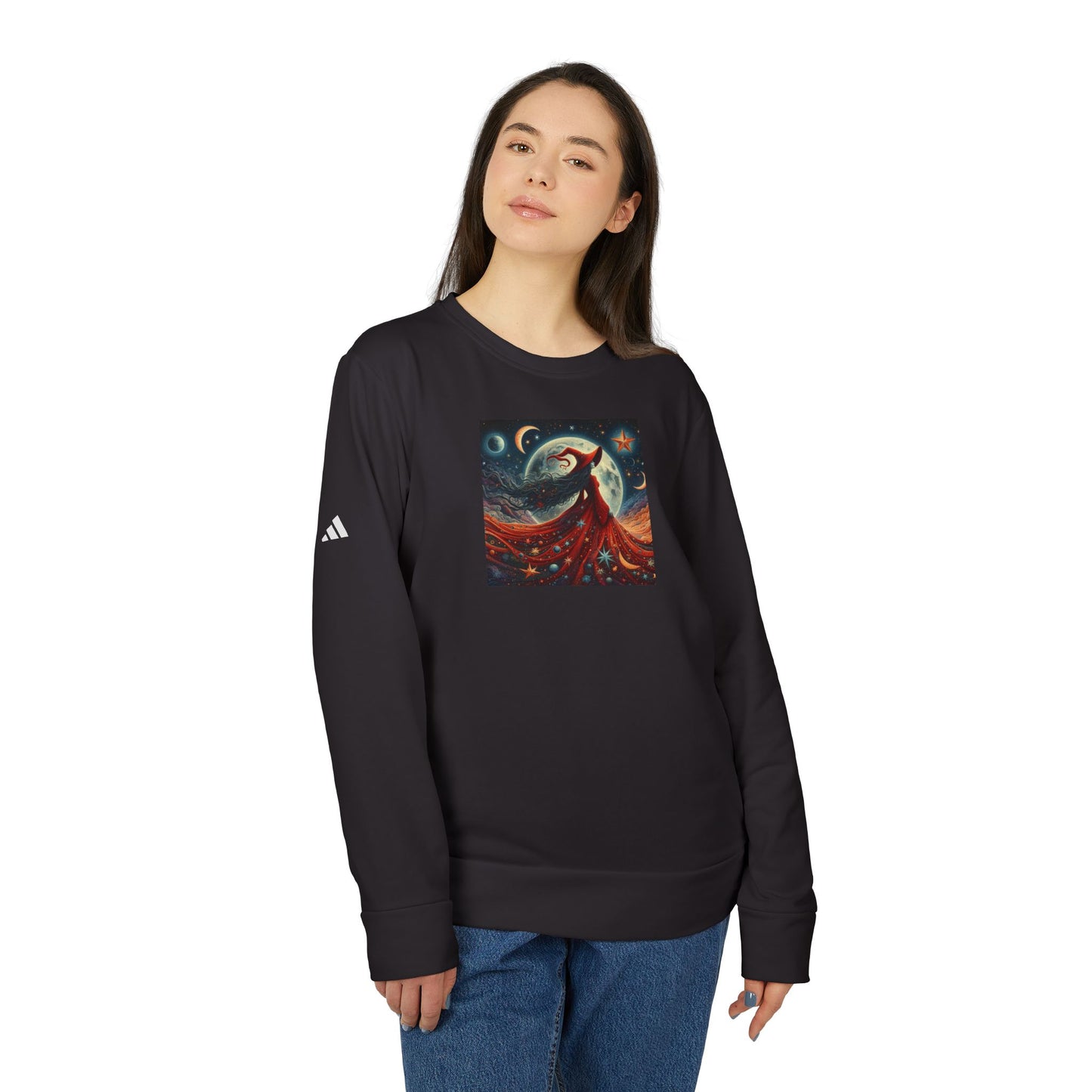 Witch Adidas® Unisex Fleece Crewneck Sweatshirt