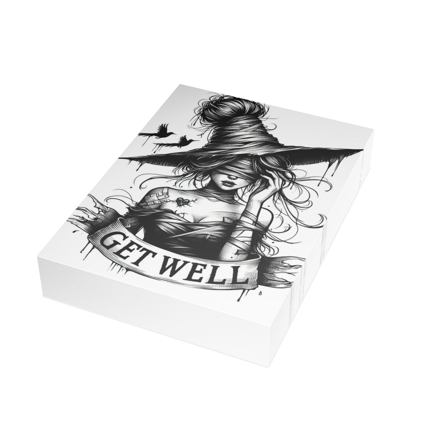 Get Well Witch Postcard Bundles