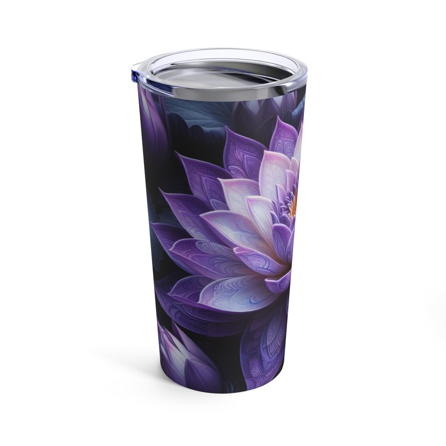 Lotus Purple Flower Tumbler 20oz