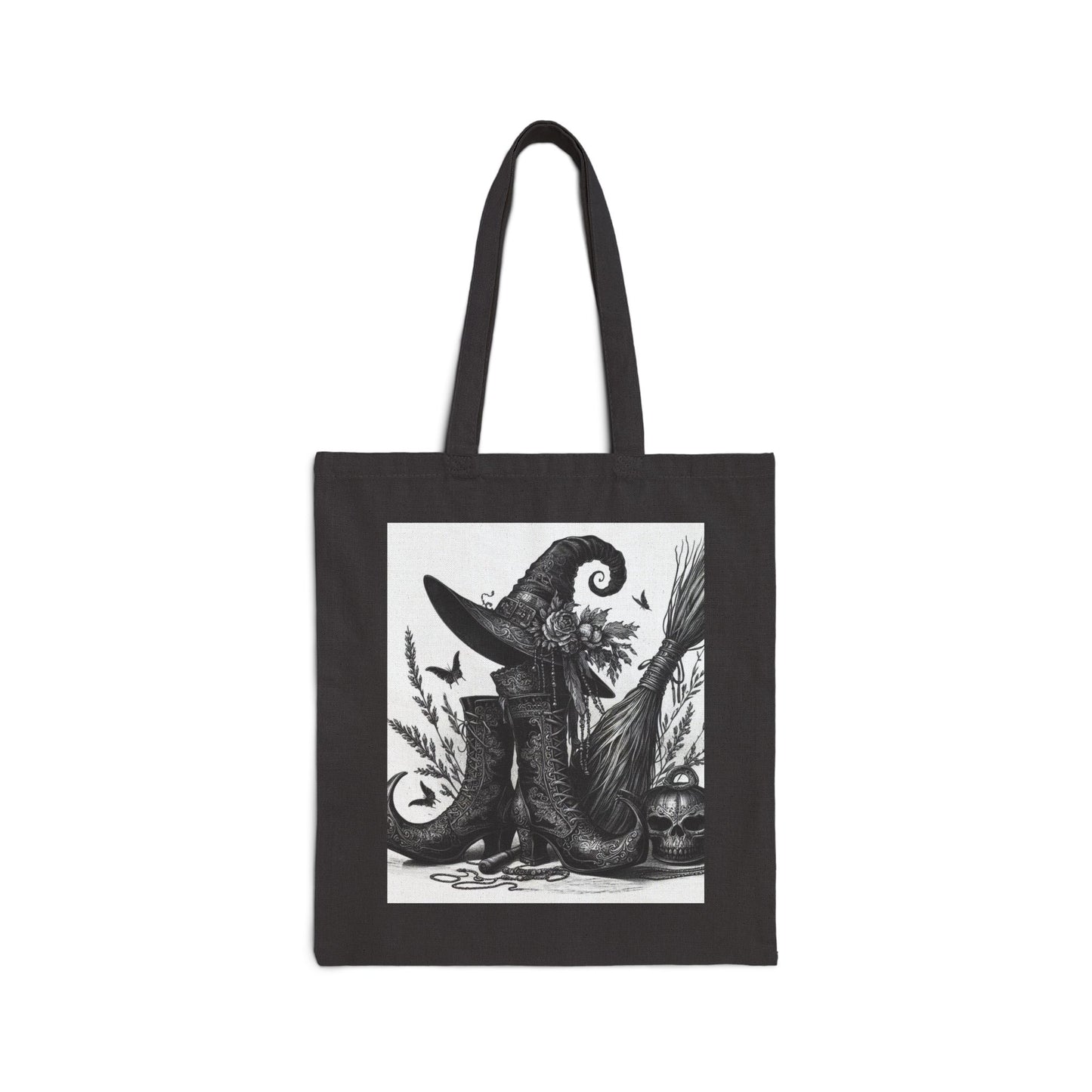 Witch Hat Tote Bag - Cotton Canvas