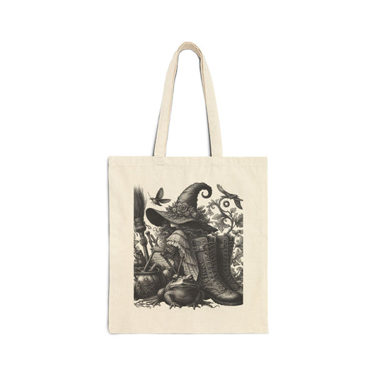 Witch Tote Bag - Cotton Canvas