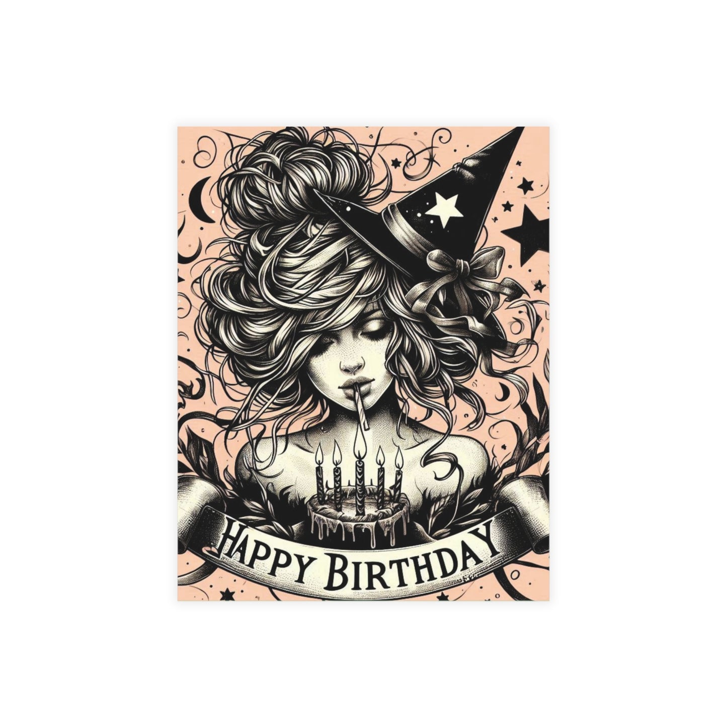 Witch Happy Birthday Postcard Bundles