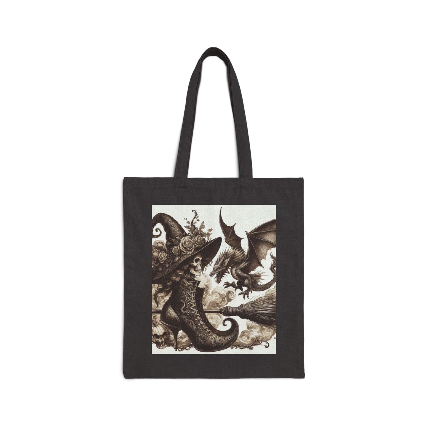 Witch Hat Tote Bag - Cotton Canvas