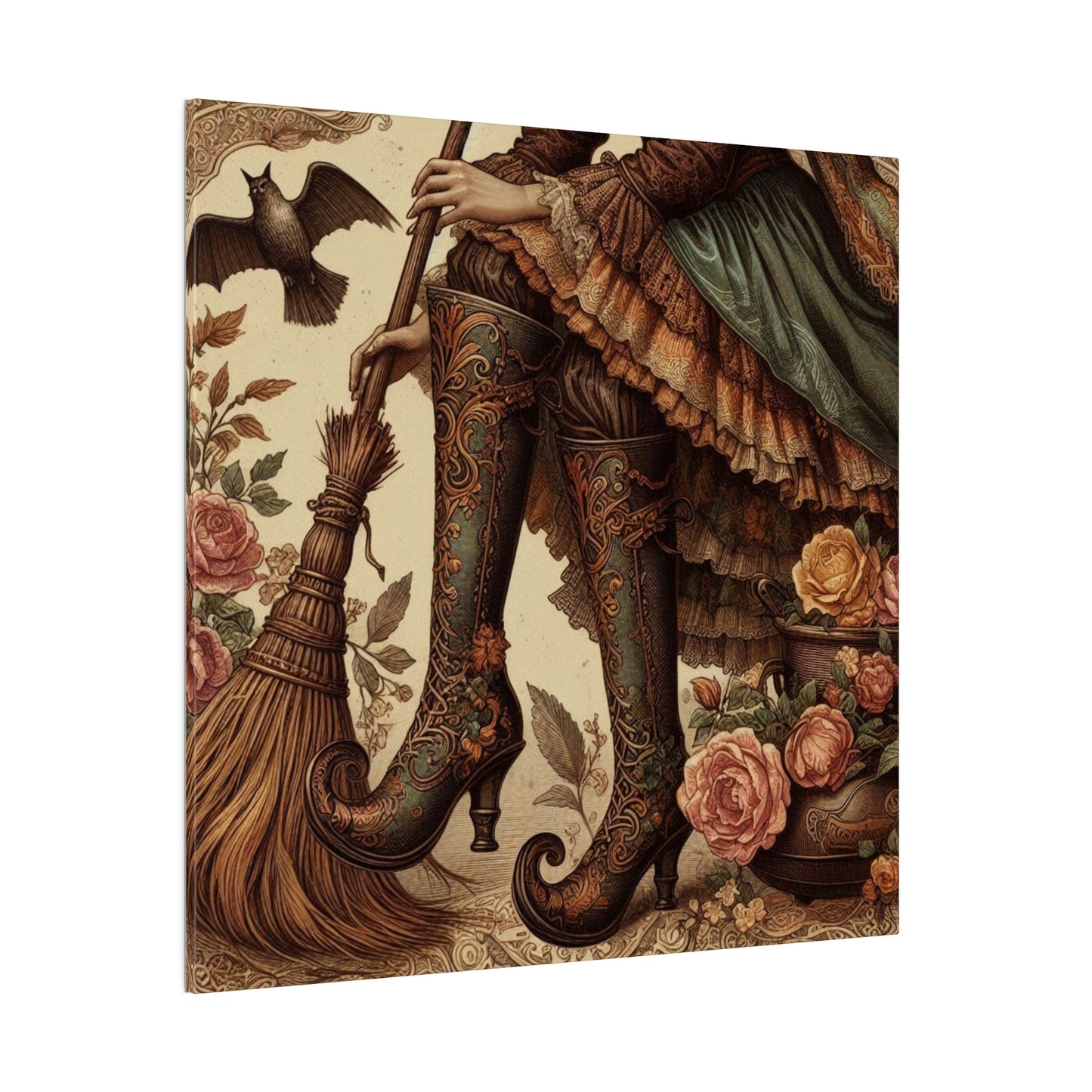 Witch Boots Canvas, Matte Stretched, 0.75"