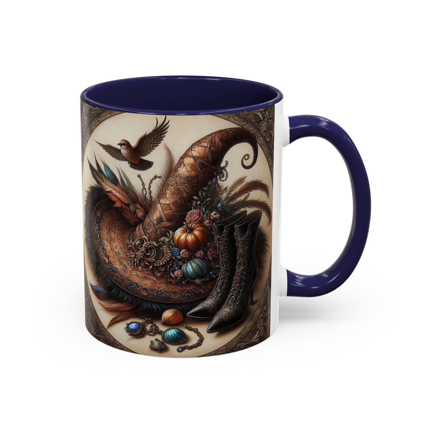 Coffee Mug - Witch Hat and Boots Design