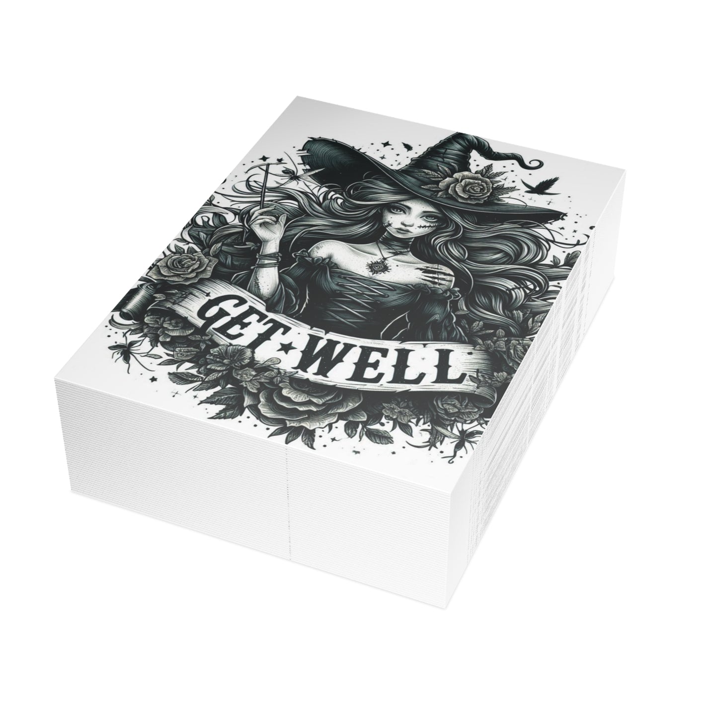 Get Well Witch Postcard Bundles