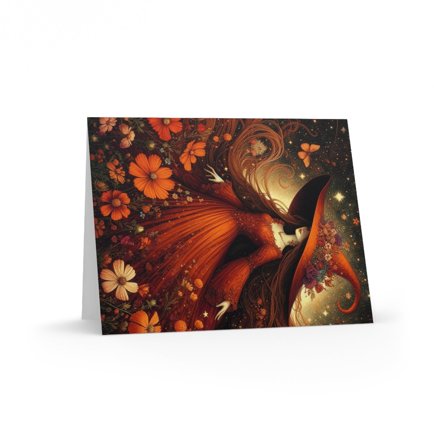 Witch Greeting Cards (8 pc, 16 pc, and 24 pc) Envelopes Included