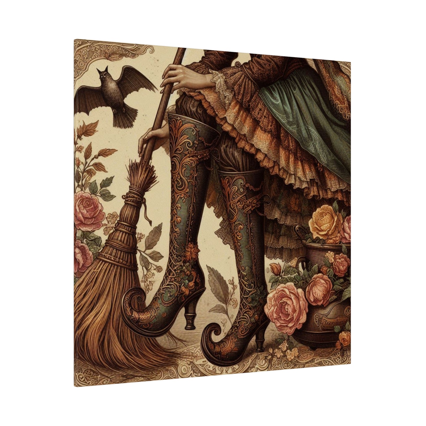 Witch Boots Canvas, Matte Stretched, 0.75"