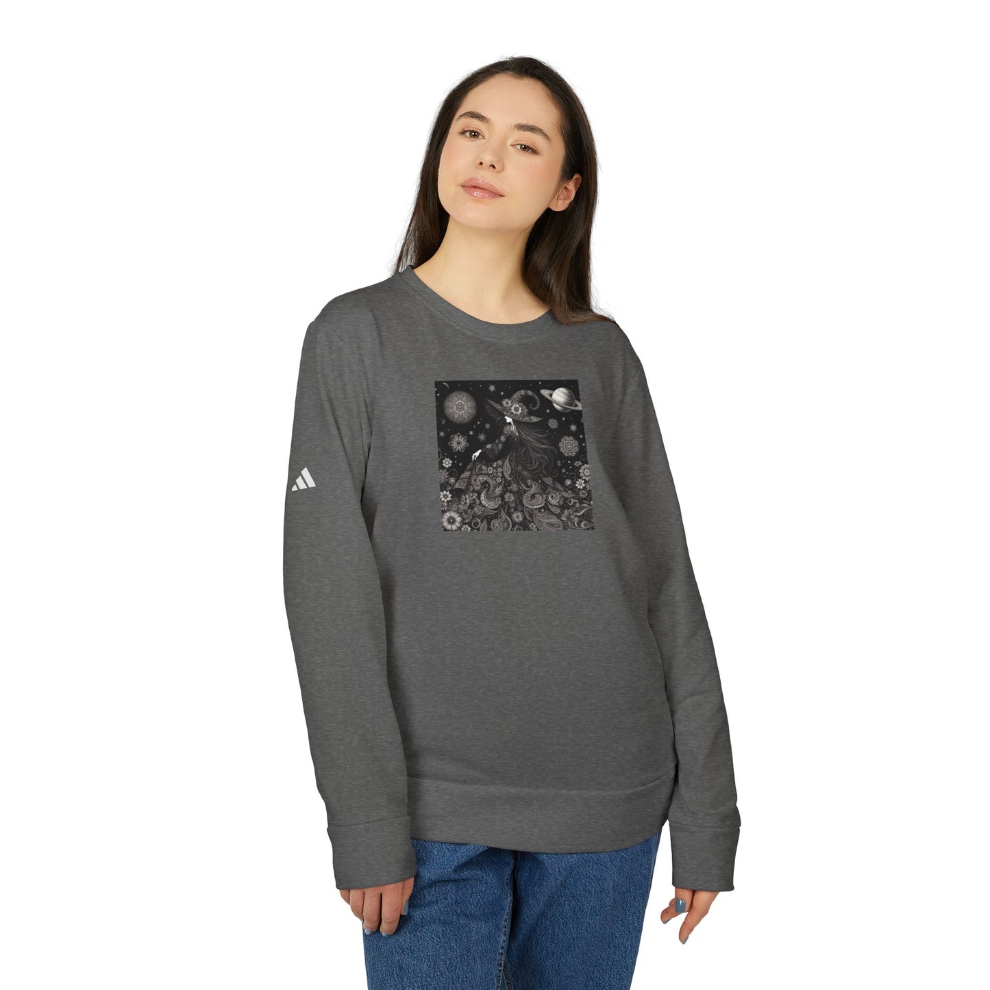 Witch Adidas® Unisex Fleece Crewneck Sweatshirt