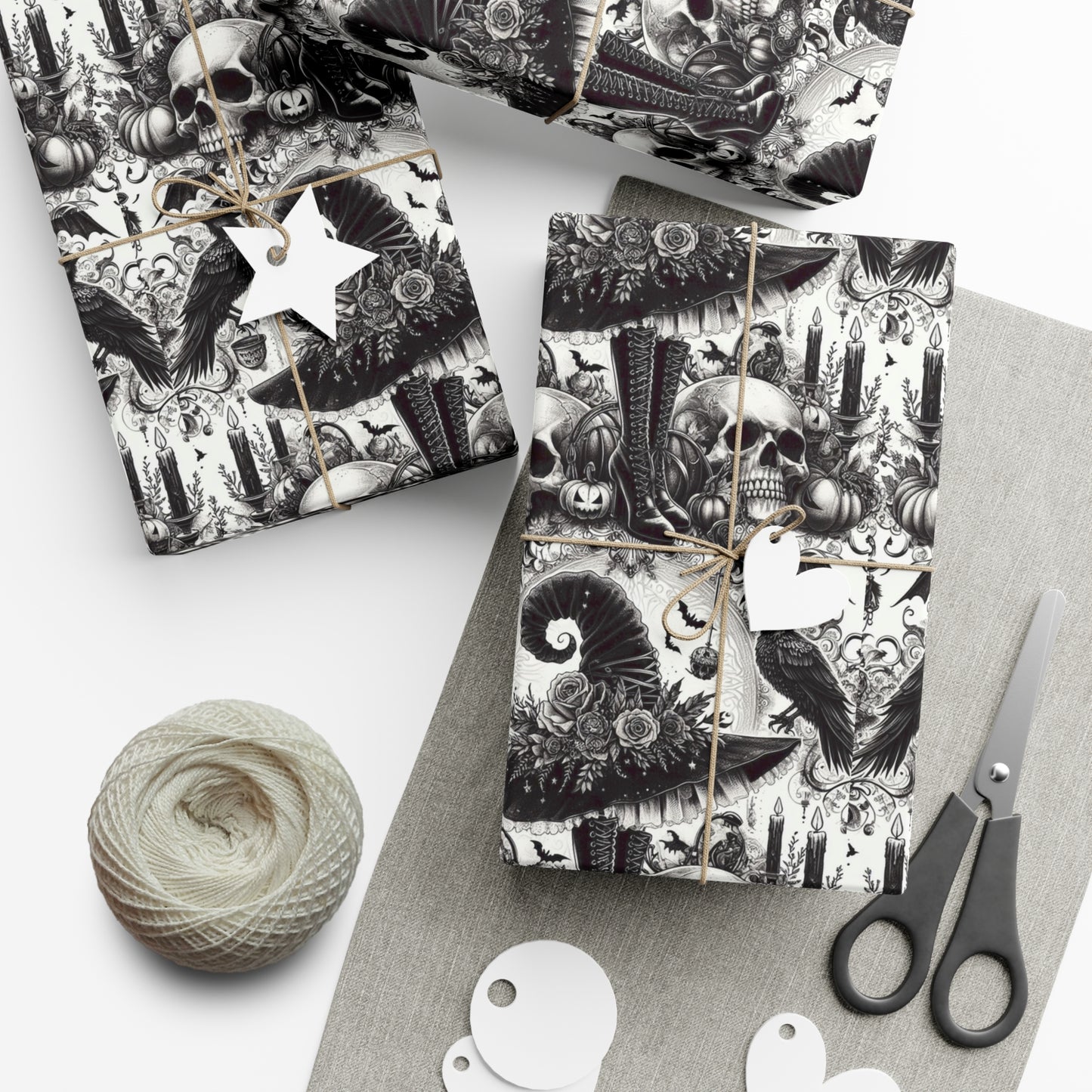 Witch Hat and Boots Gift Wrap