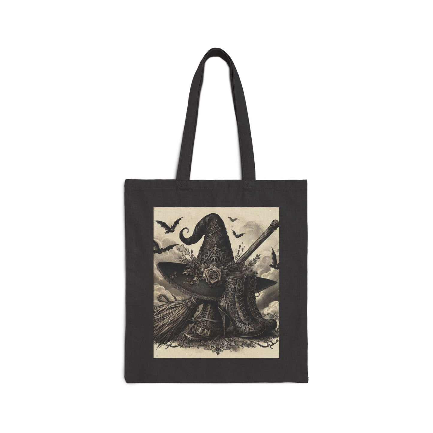 Witch Hat Tote Bag - Cotton Canvas