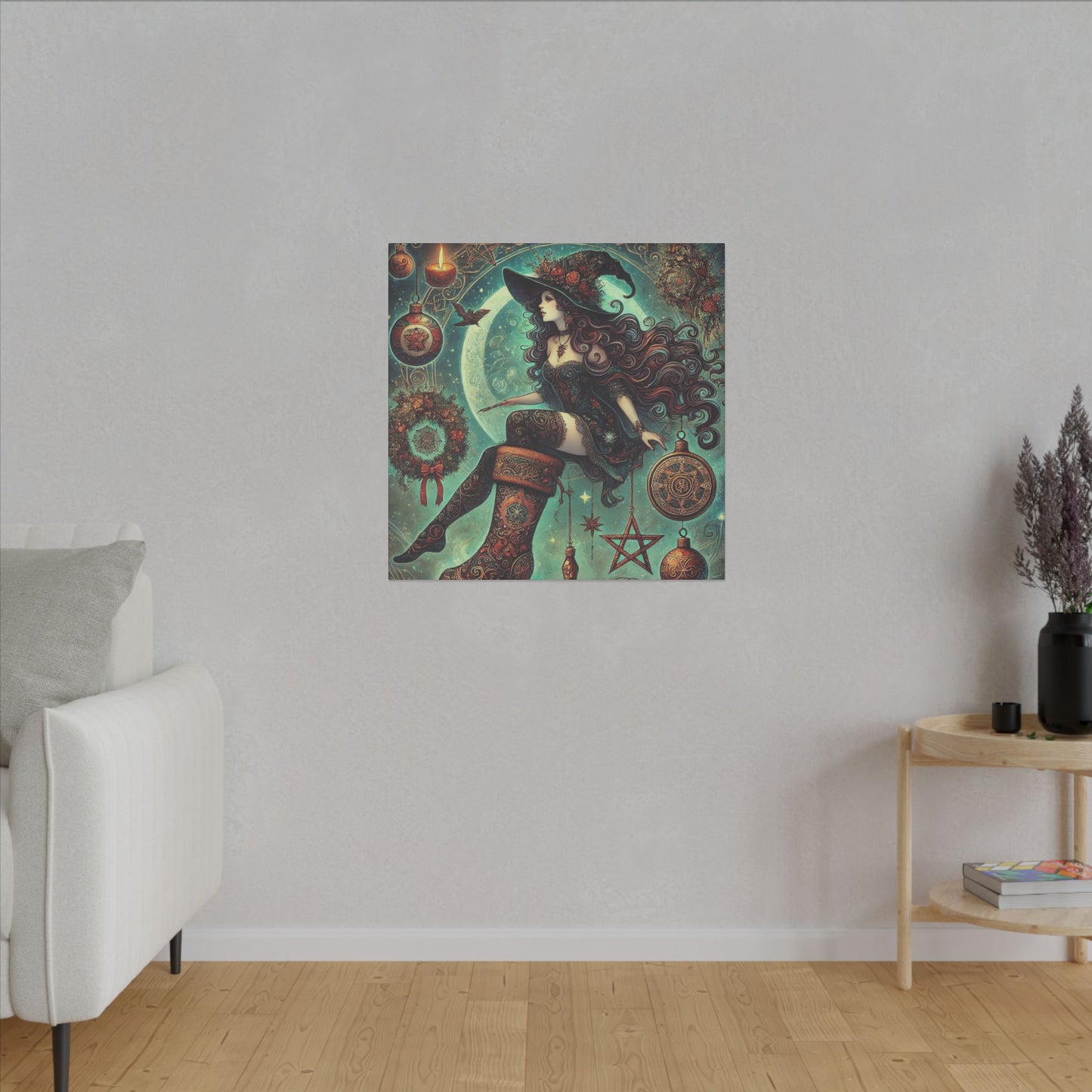 Canvas Wall Art - Witch Design