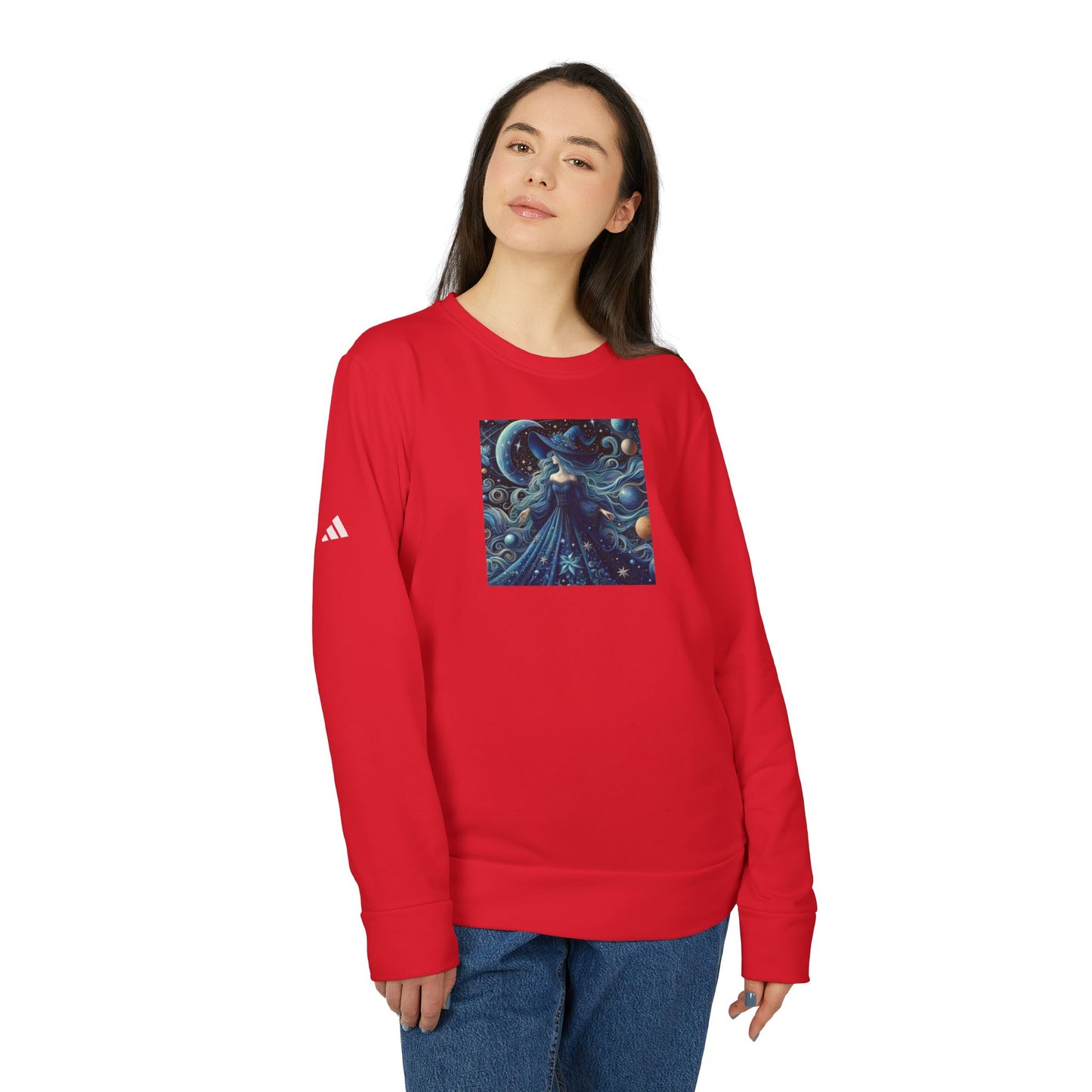 Witch Adidas® Unisex Fleece Crewneck Sweatshirt