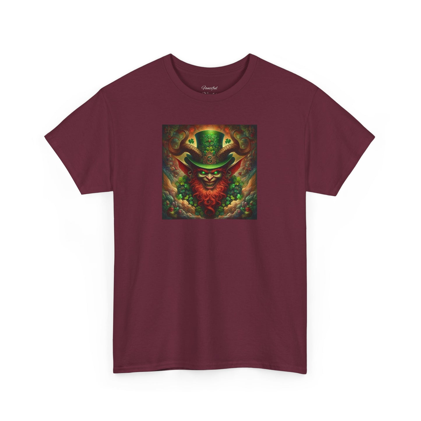 Demon Leprechaun St. Patrick's Day Unisex Heavy Cotton Tee - Gildan 100% Cotton