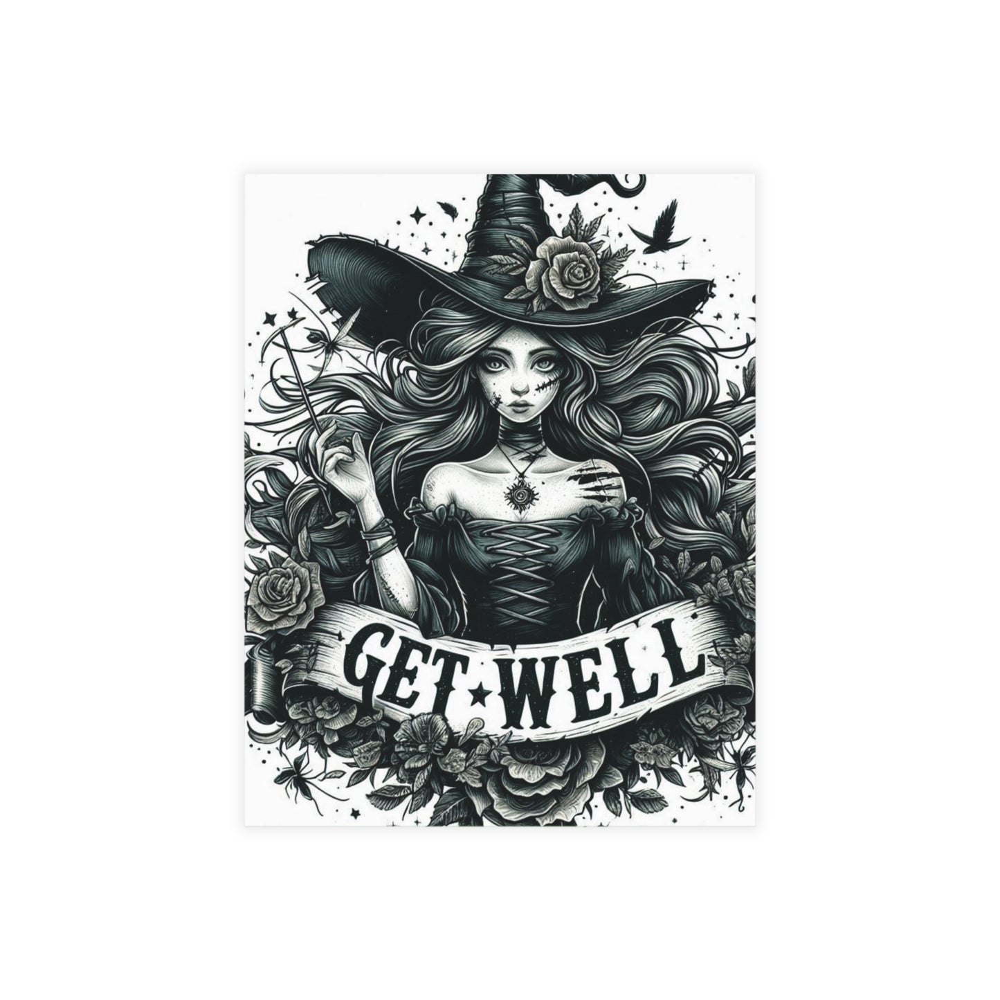 Get Well Witch Postcard Bundles