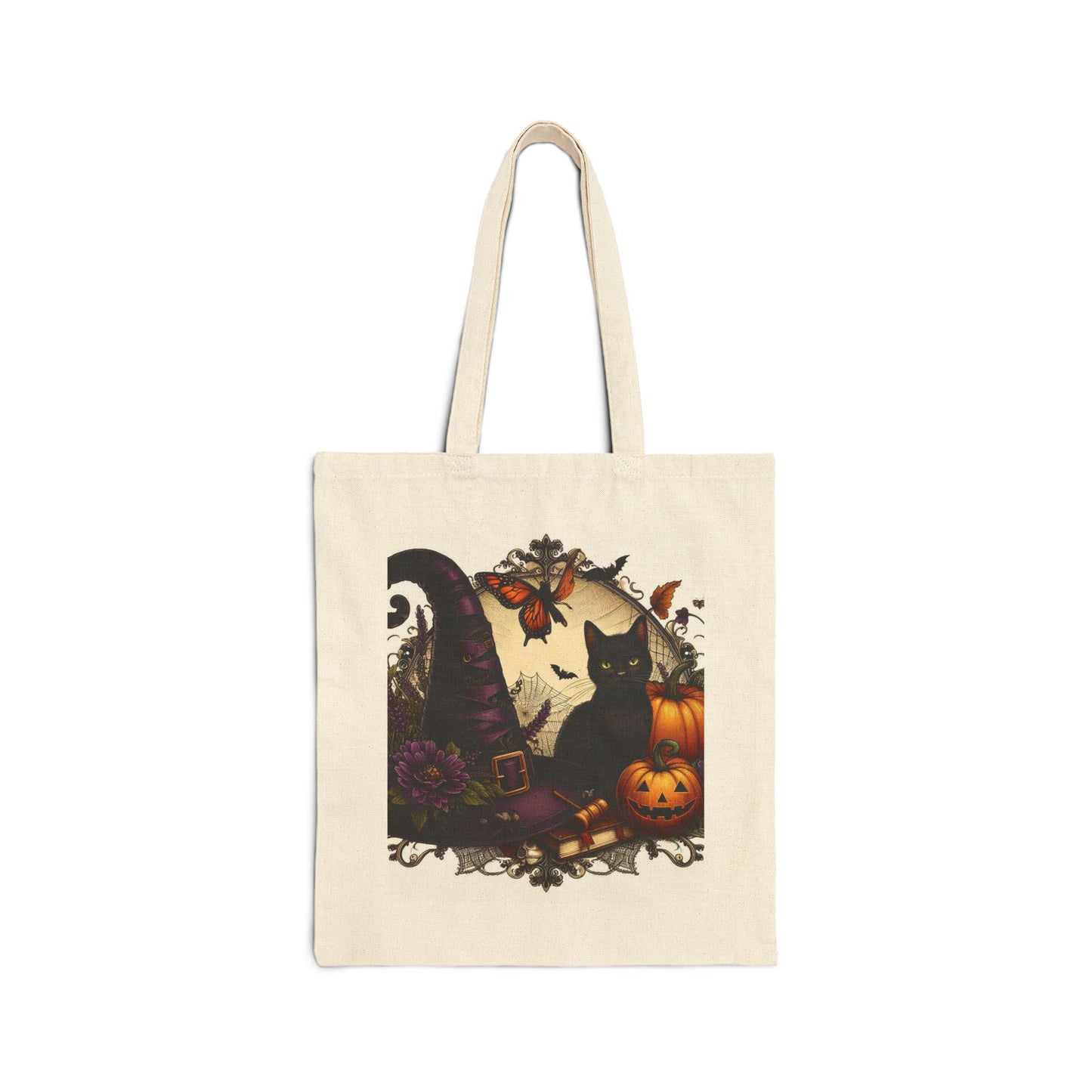 Witch Hat Tote Bag - Cotton Canvas