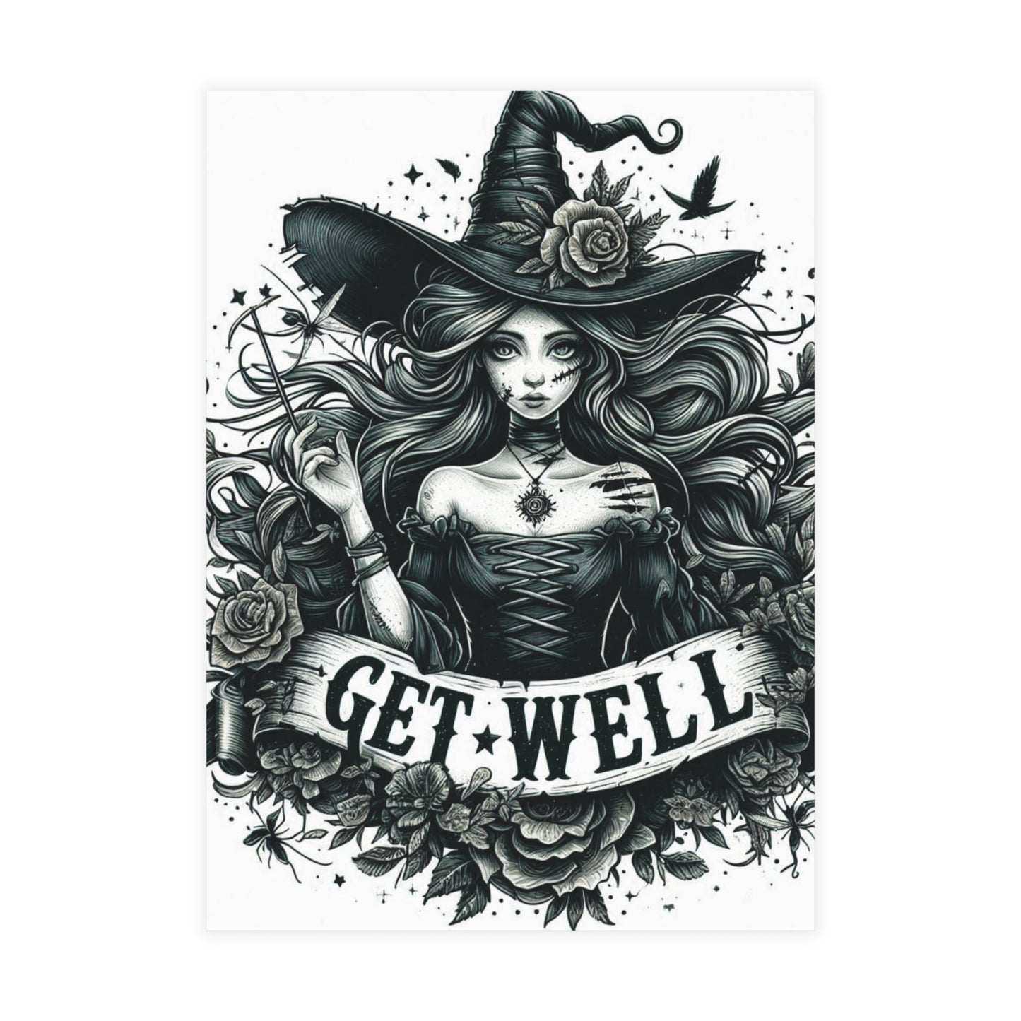 Get Well Witch Postcard Bundles