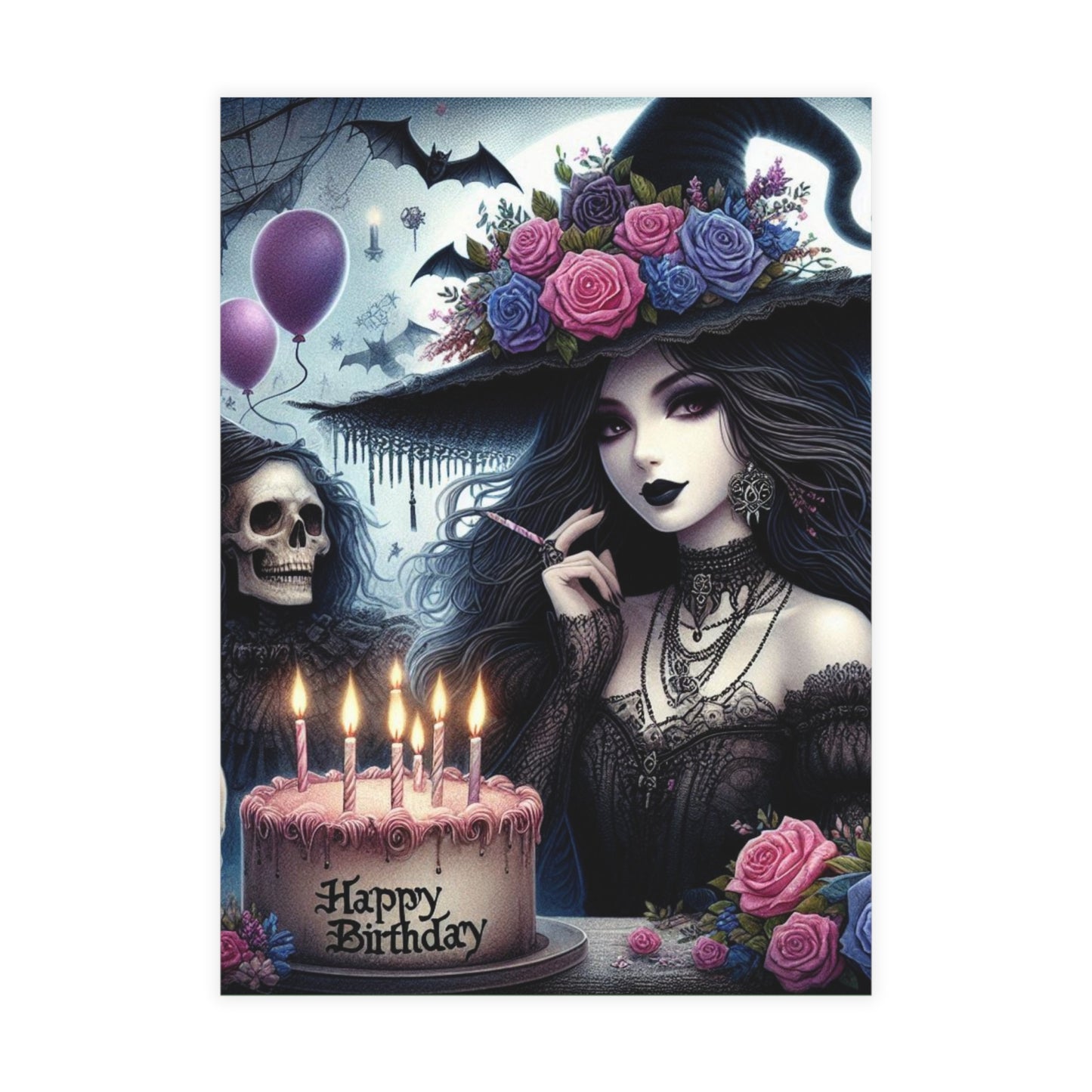 Witch Happy Birthday Postcard Bundles