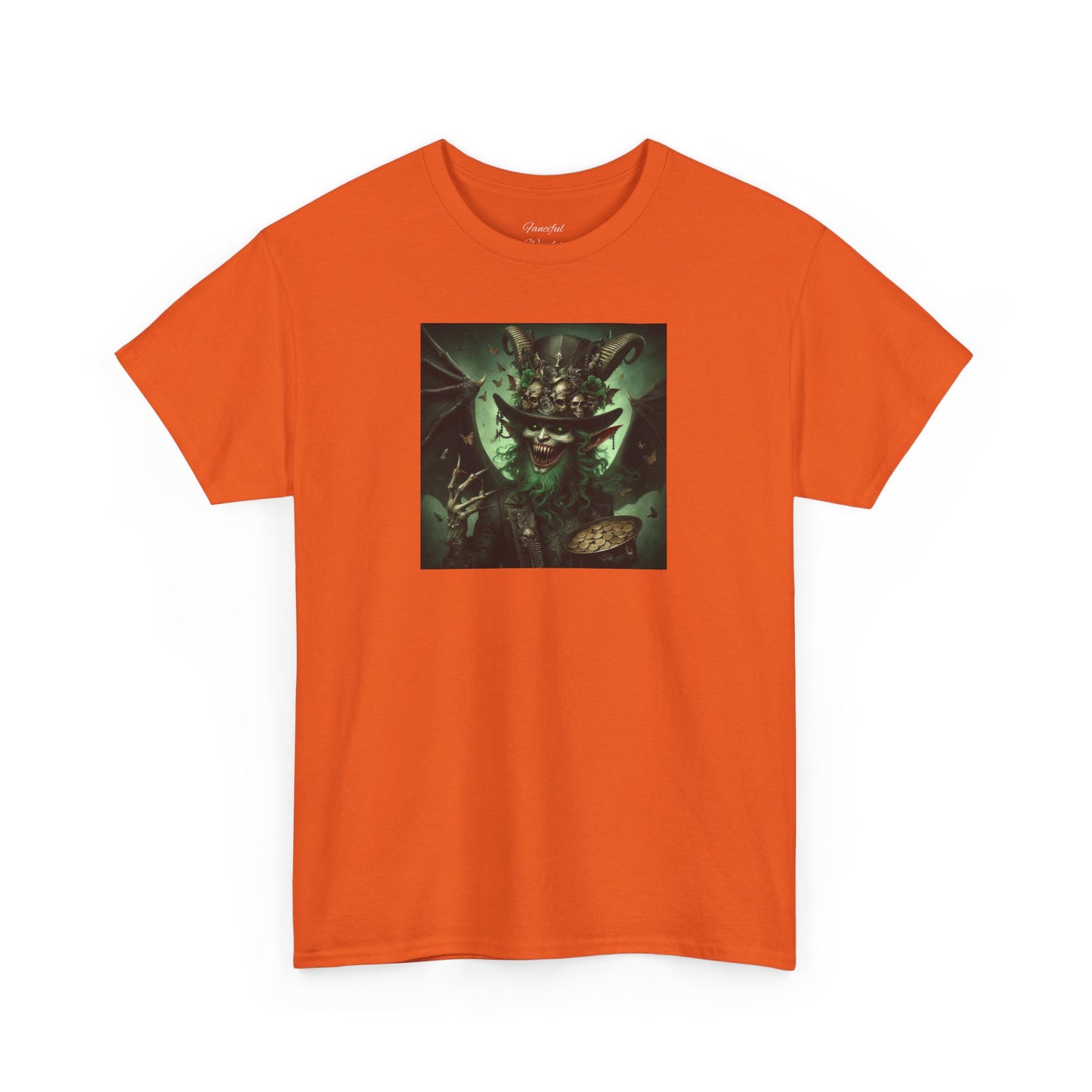 Demon Leprechaun St. Patrick's Day Unisex Heavy Cotton Tee - Gildan 100% Cotton