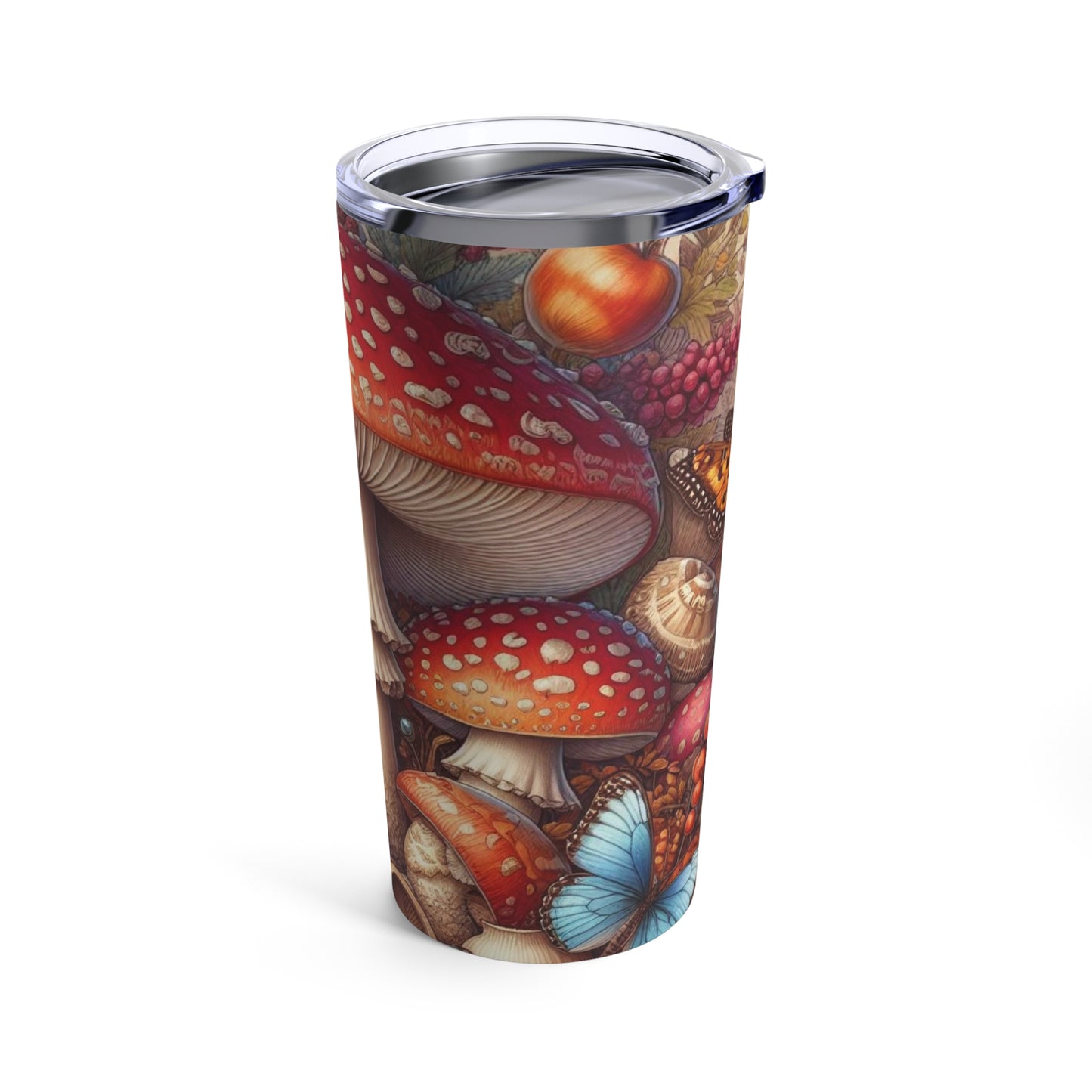 Amanita Muscaria & Butterfly Tumbler 20oz