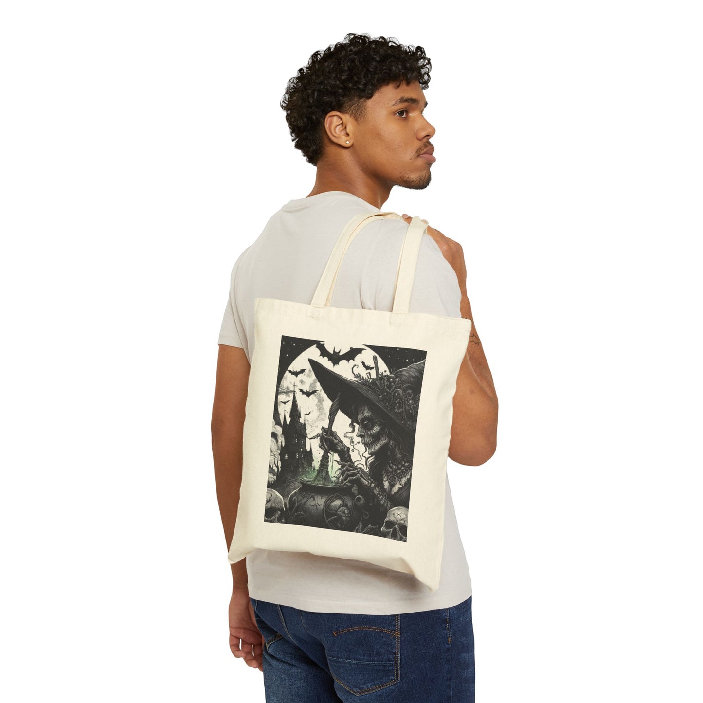 Witch Tote Bag - Cotton Canvas