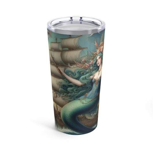 Mermaid Pirate Ship Tumbler 20oz