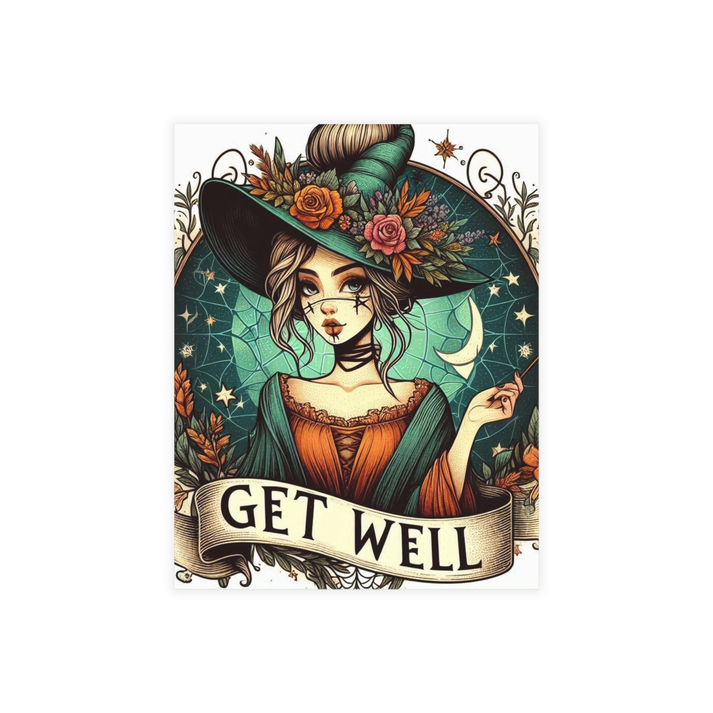 Get Well Witch Postcard Bundles