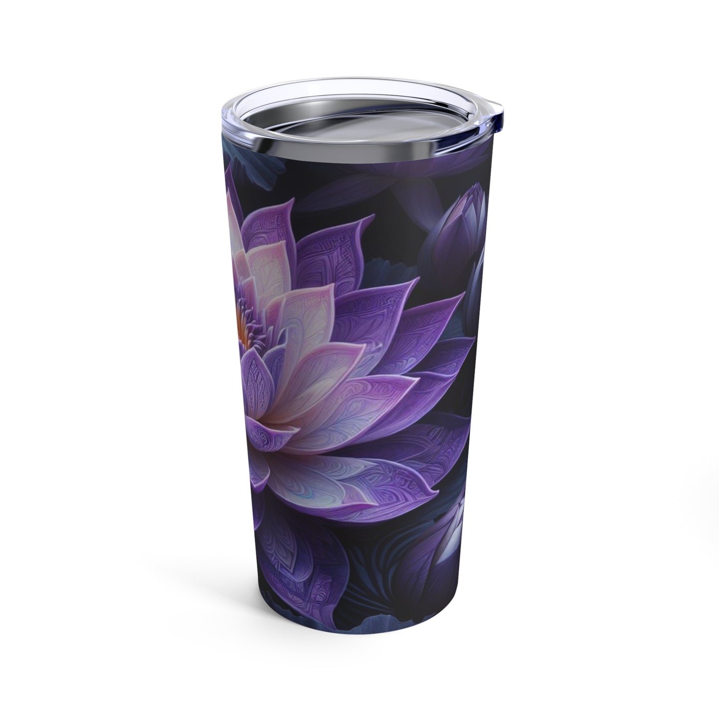 Lotus Purple Flower Tumbler 20oz