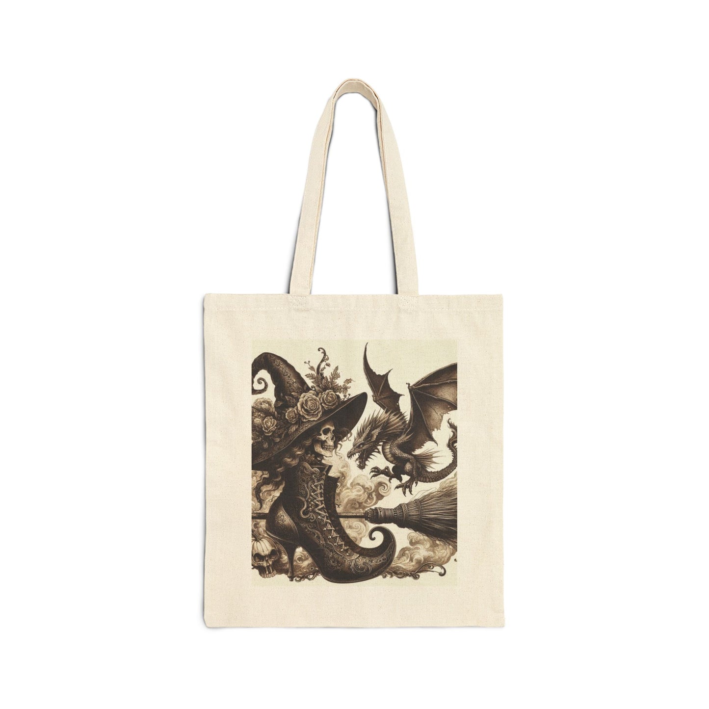 Witch Hat Tote Bag - Cotton Canvas