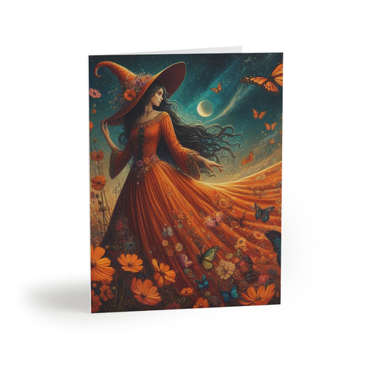 Witch Greeting Cards (8 pc, 16 pc, and 24 pc) Envelopes Included