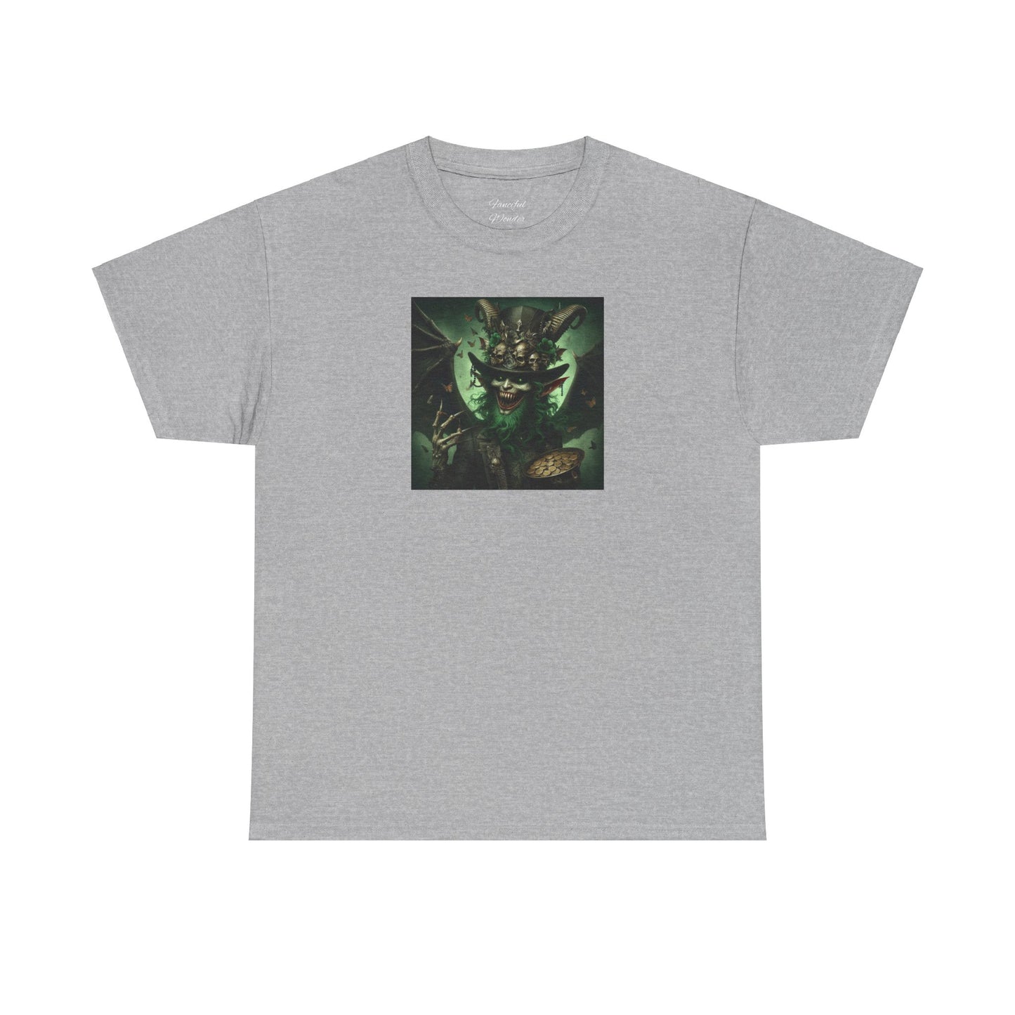 Demon Leprechaun St. Patrick's Day Unisex Heavy Cotton Tee - Gildan 100% Cotton