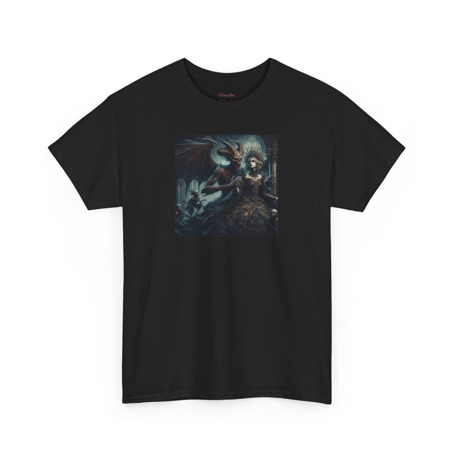 Demon and Maiden, Gothic Unisex Heavy Cotton Tee - Gildan 100% Cotton