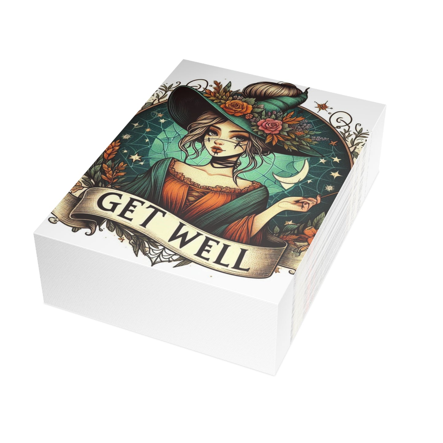 Get Well Witch Postcard Bundles