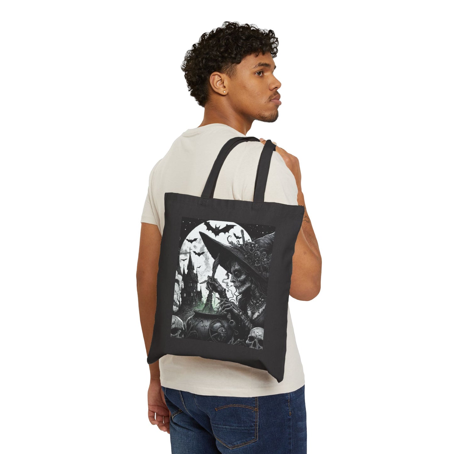 Witch Tote Bag - Cotton Canvas