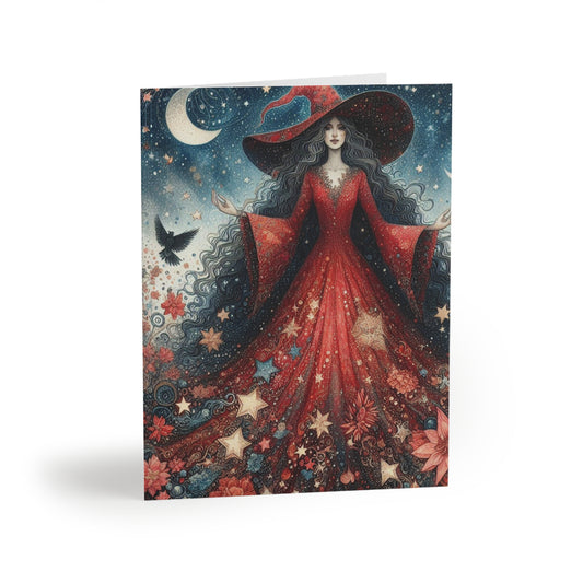 Witch Greeting Cards (8 pc, 16 pc, and 24 pc) Envelopes Included