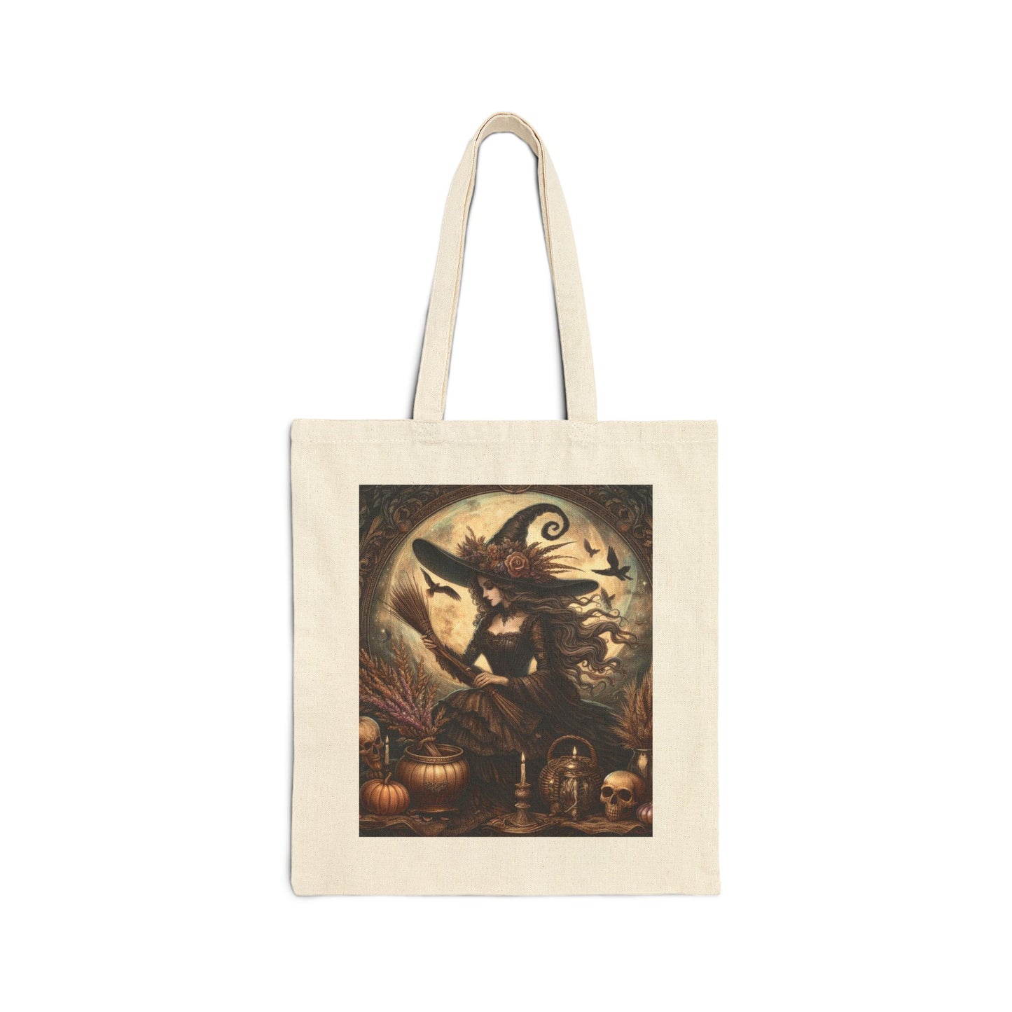 Witch Tote Bag - Cotton Canvas