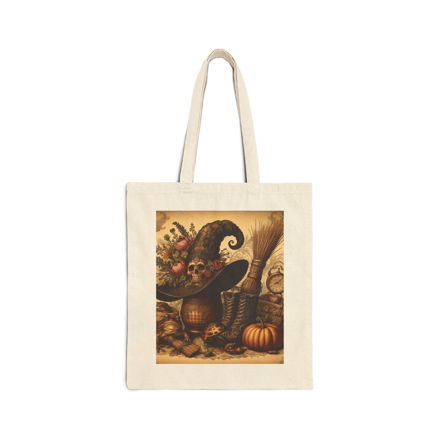 Witch Hat Tote Bag - Cotton Canvas