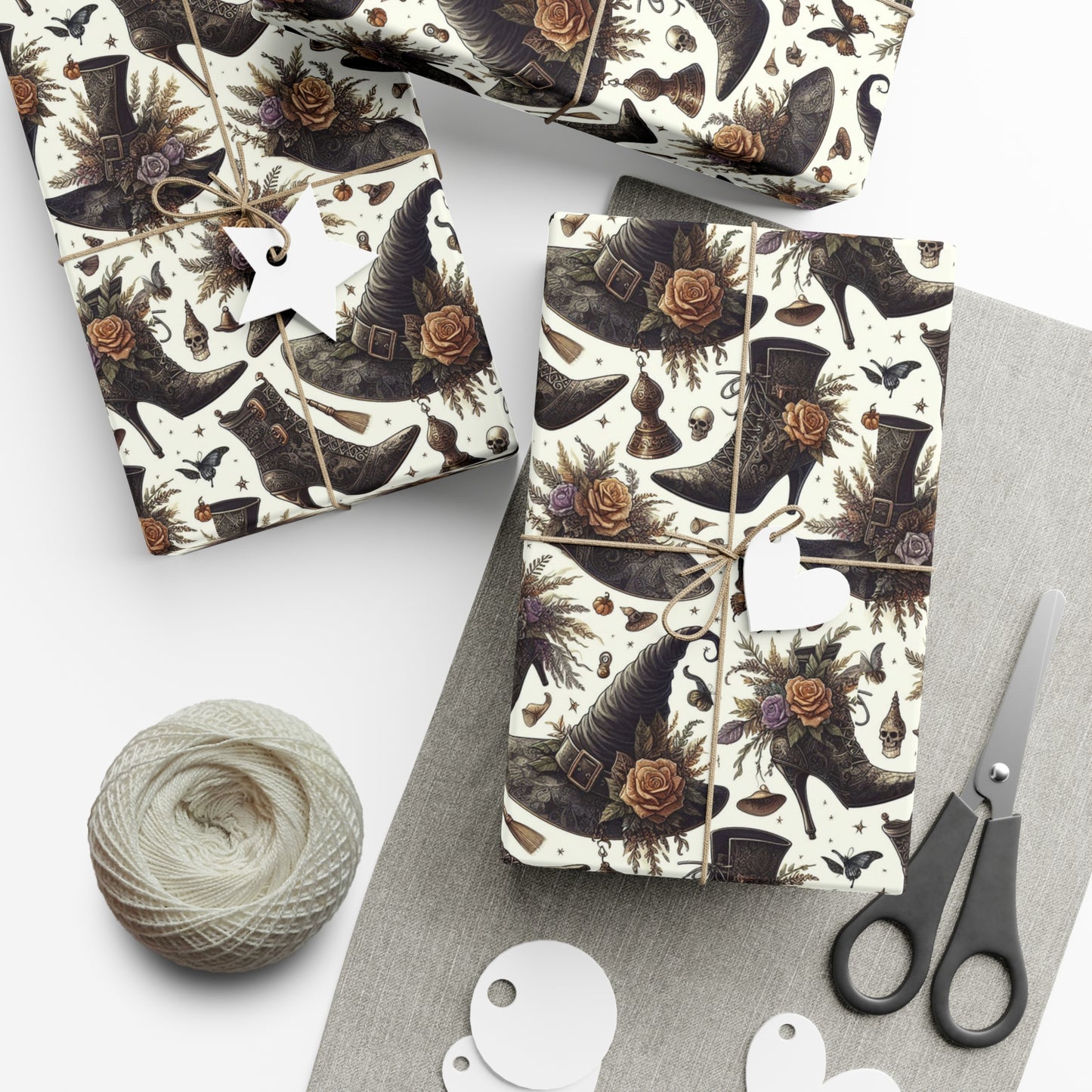 Witch Hat and Boots Gift Wrap