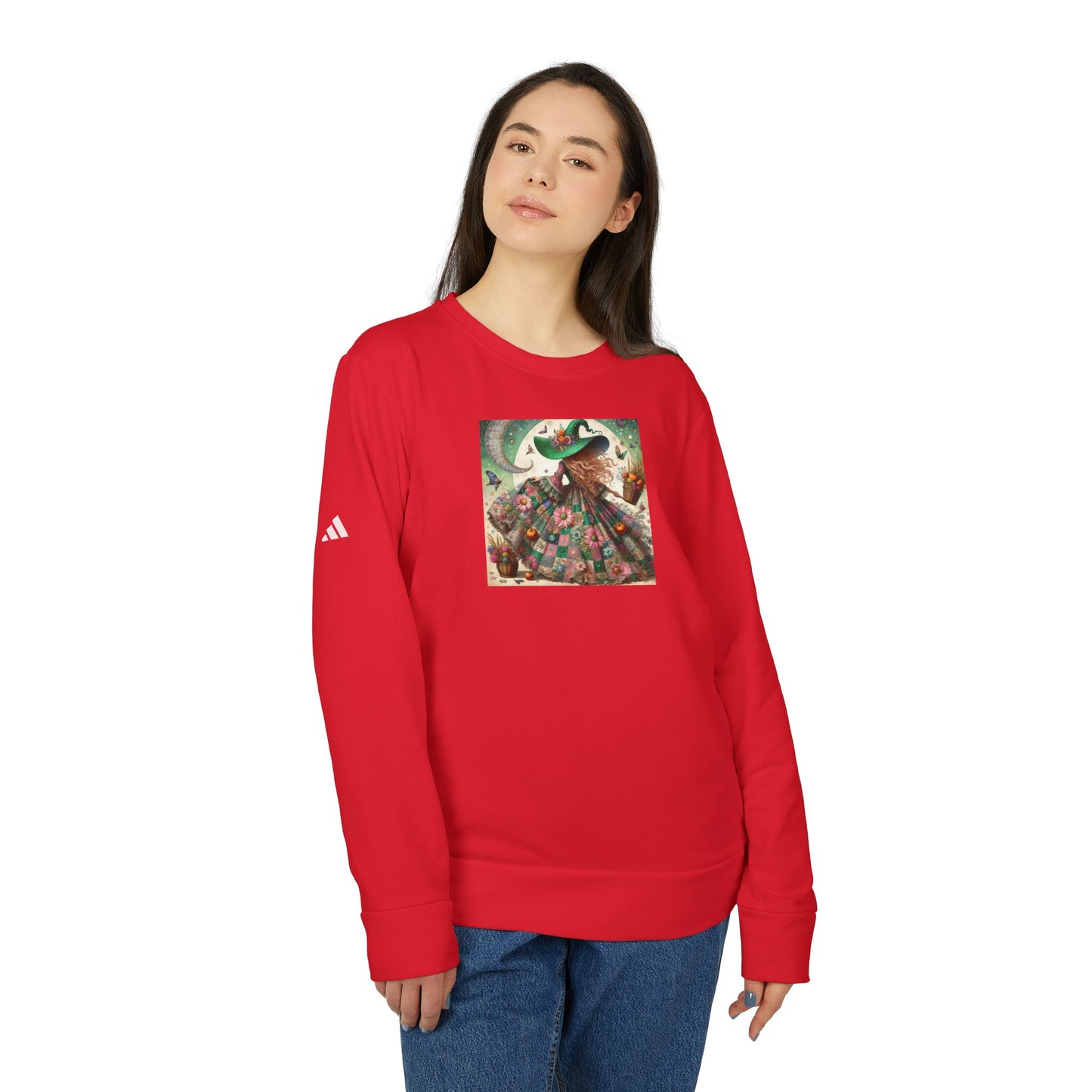 Witch Adidas® Unisex Fleece Crewneck Sweatshirt