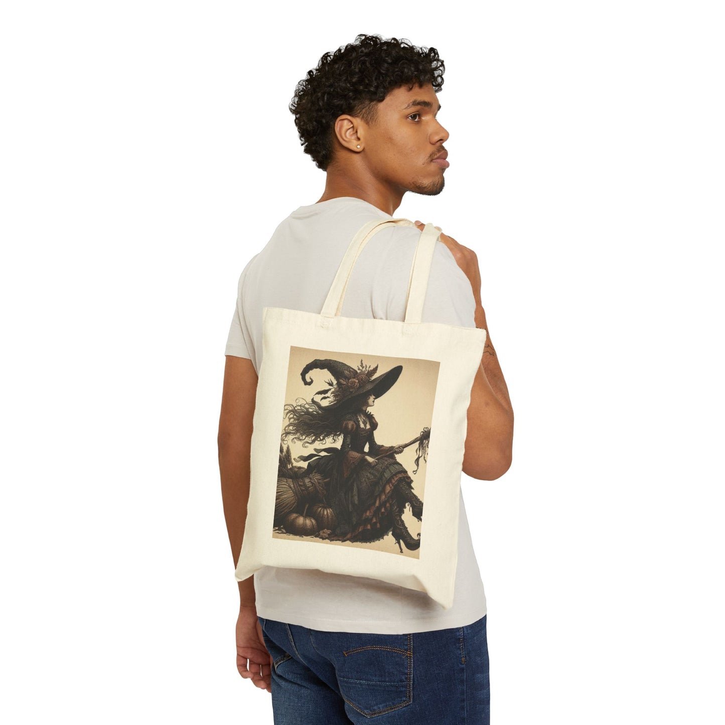 Witch Tote Bag - Cotton Canvas