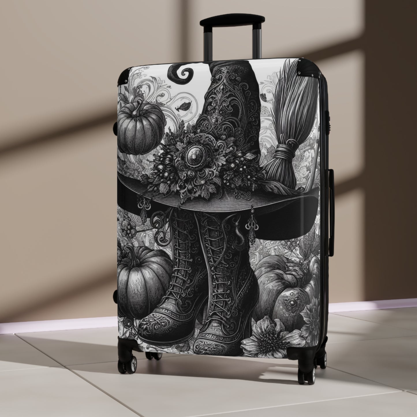 Witch Hat & Boots Traveling Suitcase