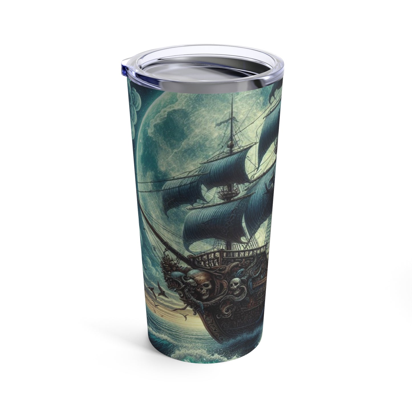 Mermaid Pirate Ship Tumbler 20oz