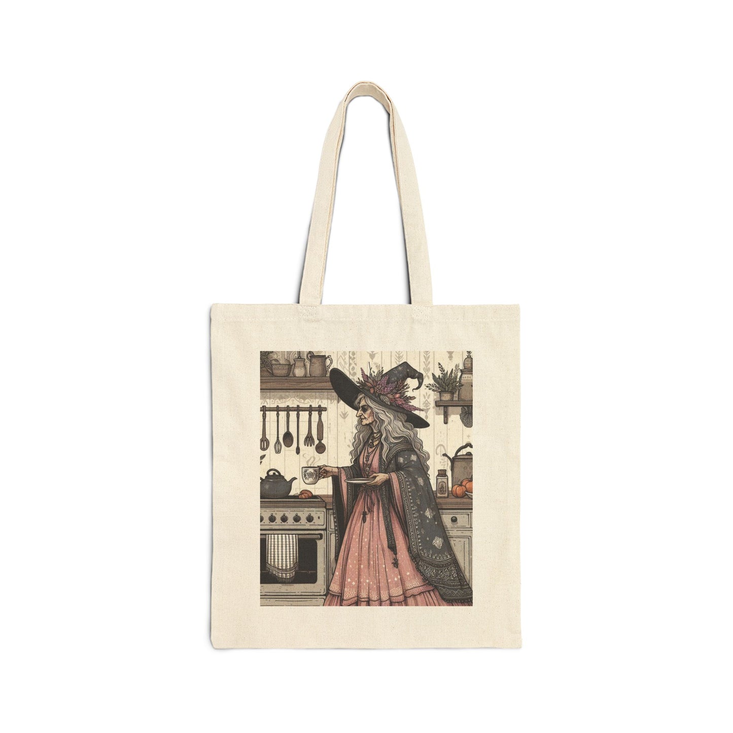 Witch Tote Bag - Cotton Canvas