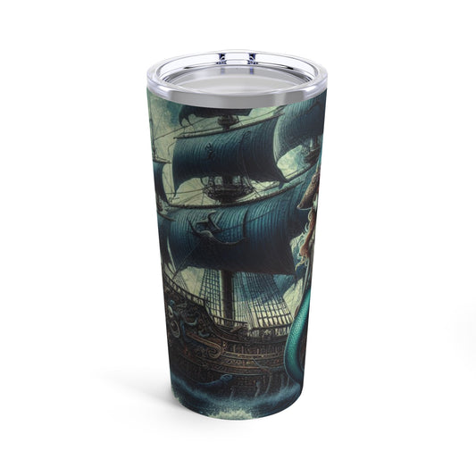 Mermaid Pirate Ship Tumbler 20oz