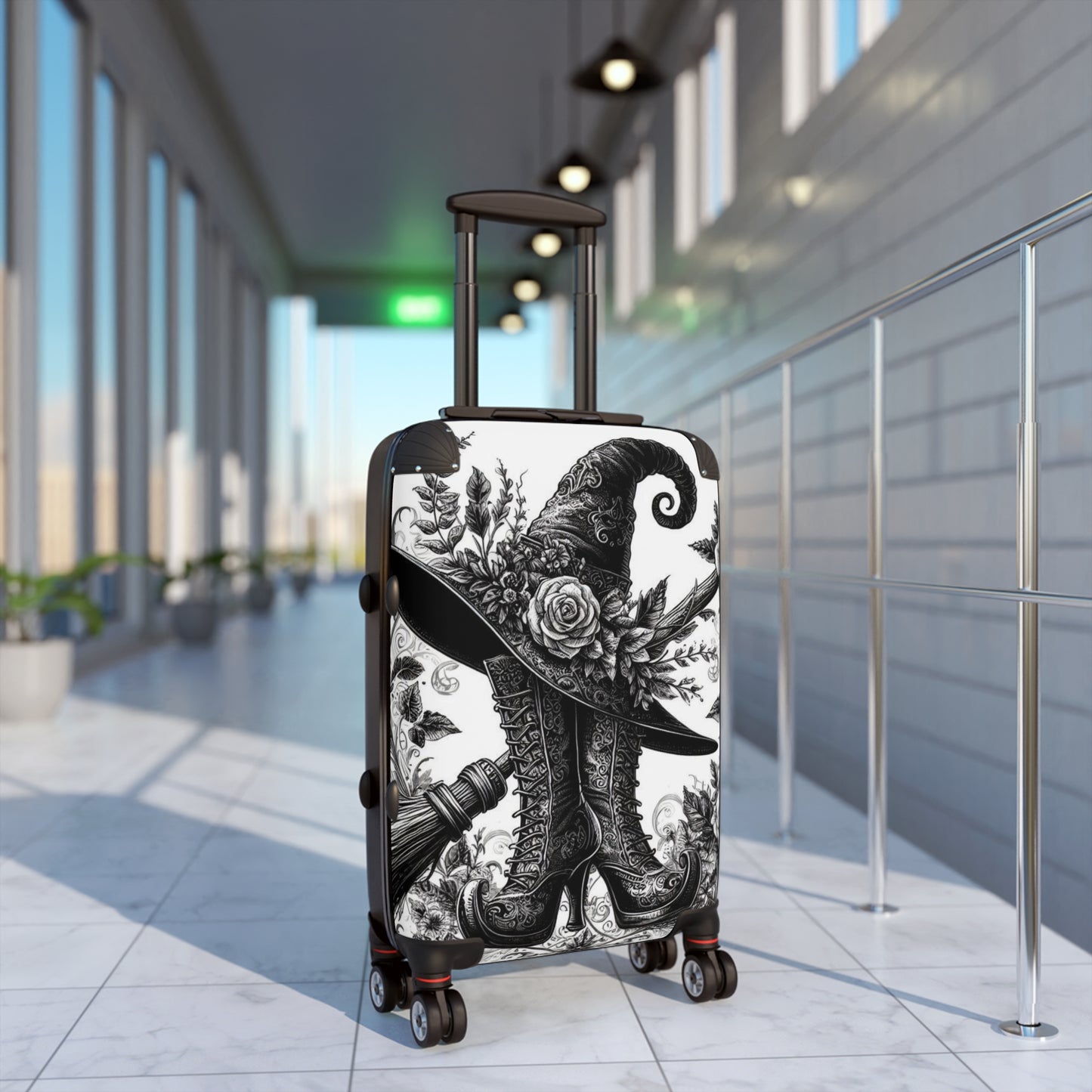 Witch Hat & Boots Traveling Suitcase