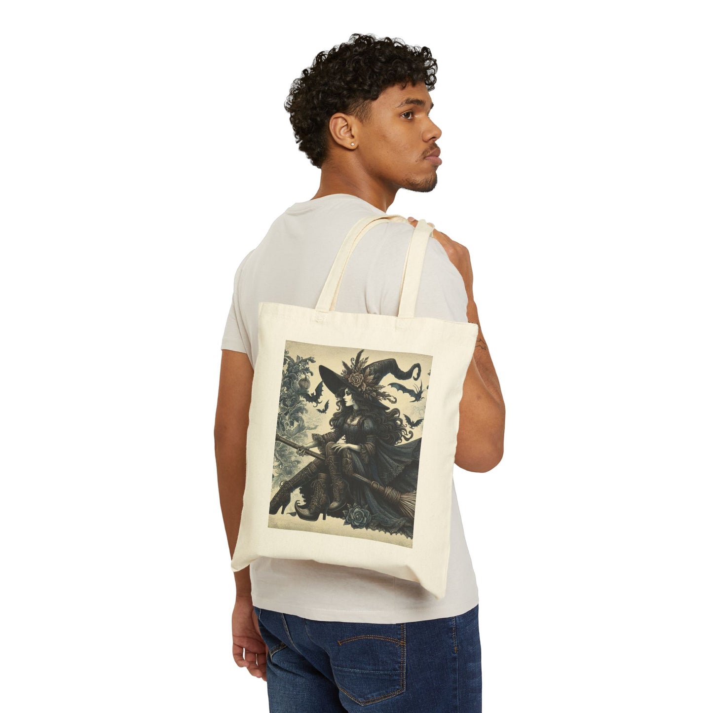 Witch Tote Bag - Cotton Canvas