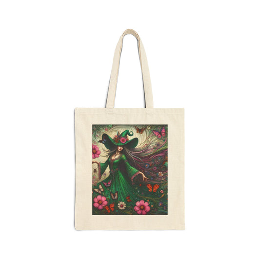 Witch Tote Bag - Cotton Canvas