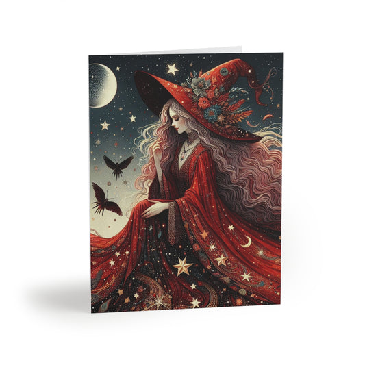 Witch Greeting Cards (8 pc, 16 pc, and 24 pc) Envelopes Included