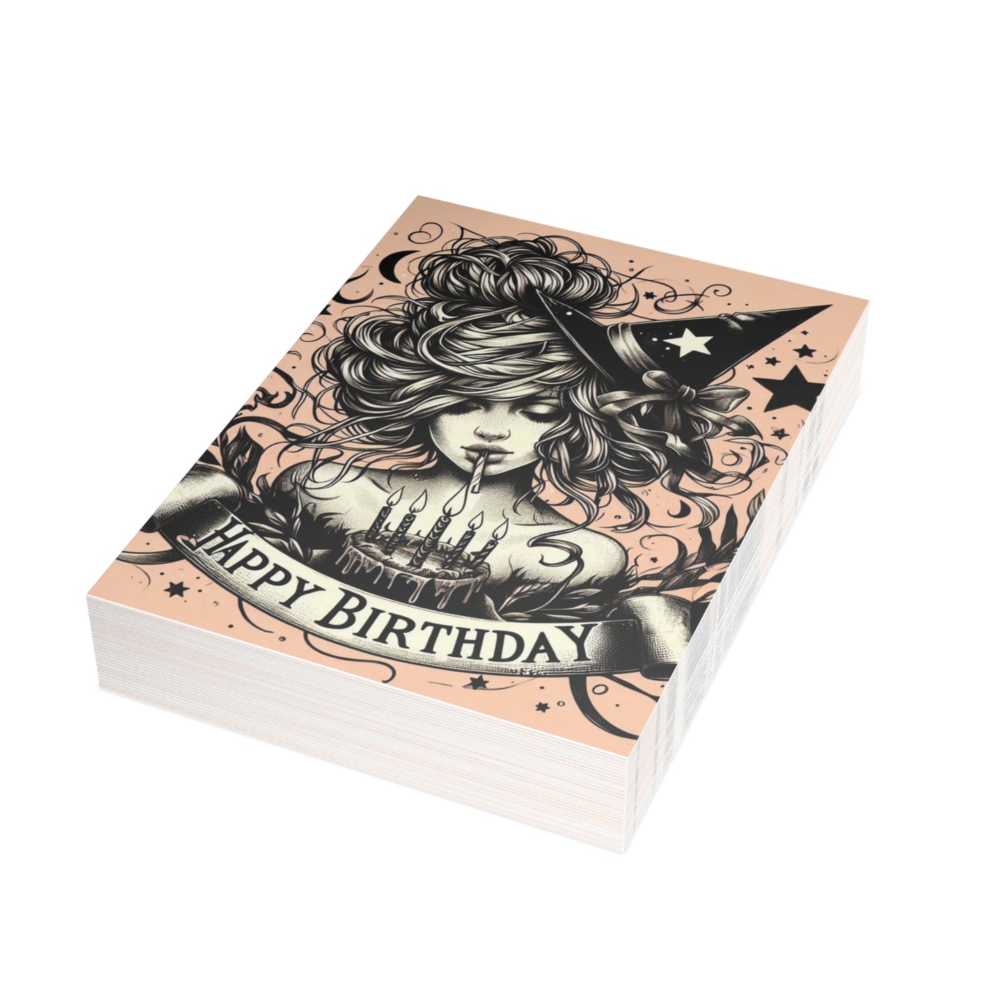 Witch Happy Birthday Postcard Bundles