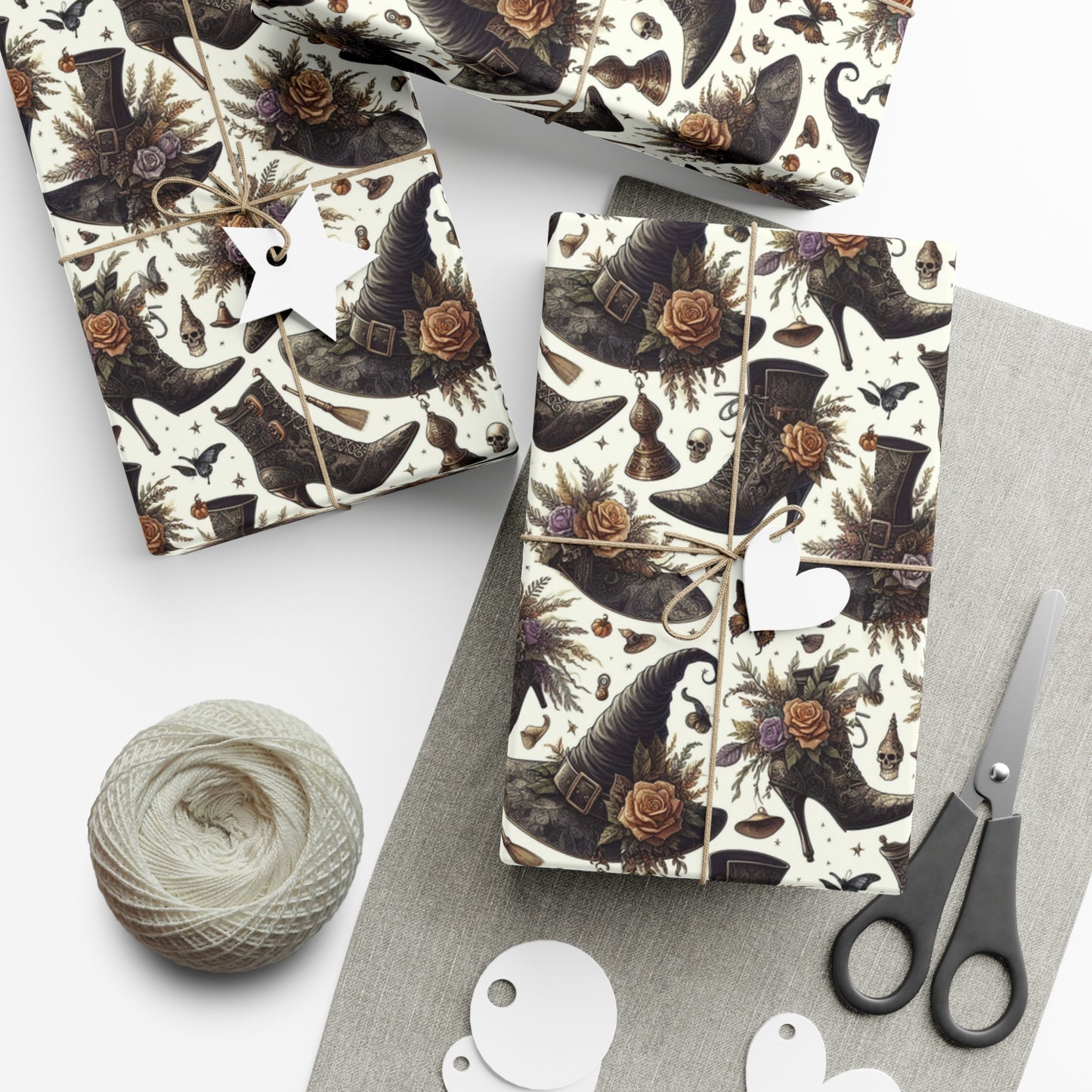 Witch Hat and Boots Gift Wrap